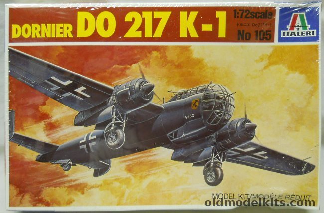 Italeri 1/72 Dornier Do-217 K-1 - 3 Gruppe Kampfgeschwader 2 1943/44 - 1 Gruppe Kampfgeschwader 55 France 1943, 105 plastic model kit